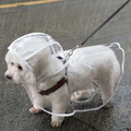 Clear Waterproof Dog Raincoat – Harness-Friendly Rain Jacket for Small & Medium Dogs