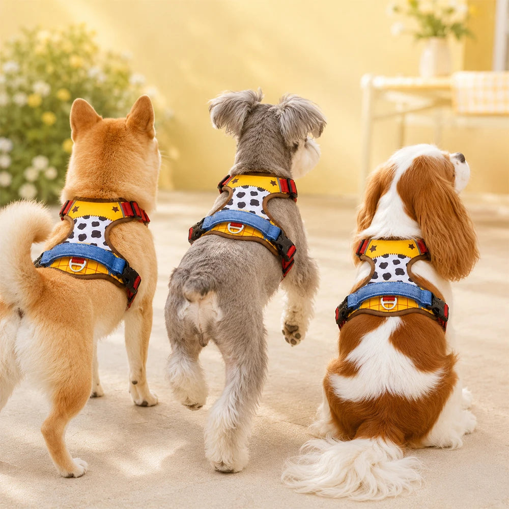 Padded Reflective Dog Harness – Breathable Mesh, Escape-Proof & Stylish
