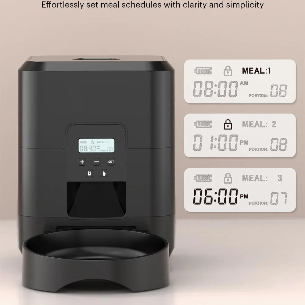 Smart Automatic Dog Feeder – Timed Portion Control, Wi-Fi or Button Model