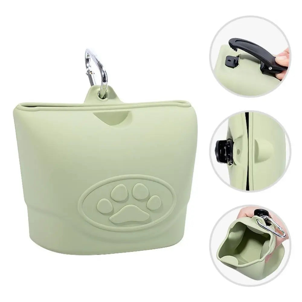 Silicone Dog Treat Pouch – Magnetic, Hands-Free Training Bag with Waist Clip