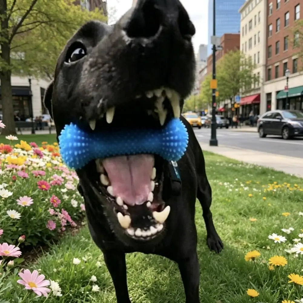 Dental Chew Toy for Dogs – Teeth Cleaning Mouth Prop, Quiet & Durable