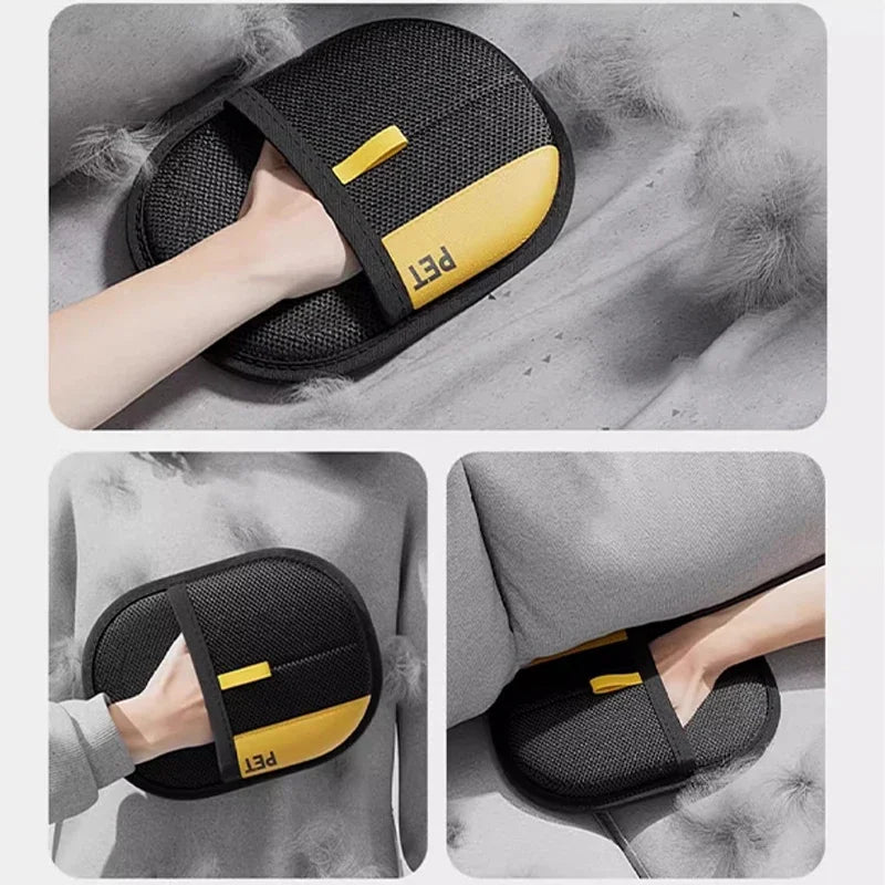 Double-Sided Pet Hair Remover Glove – Grooming Mitt & Fur Collector