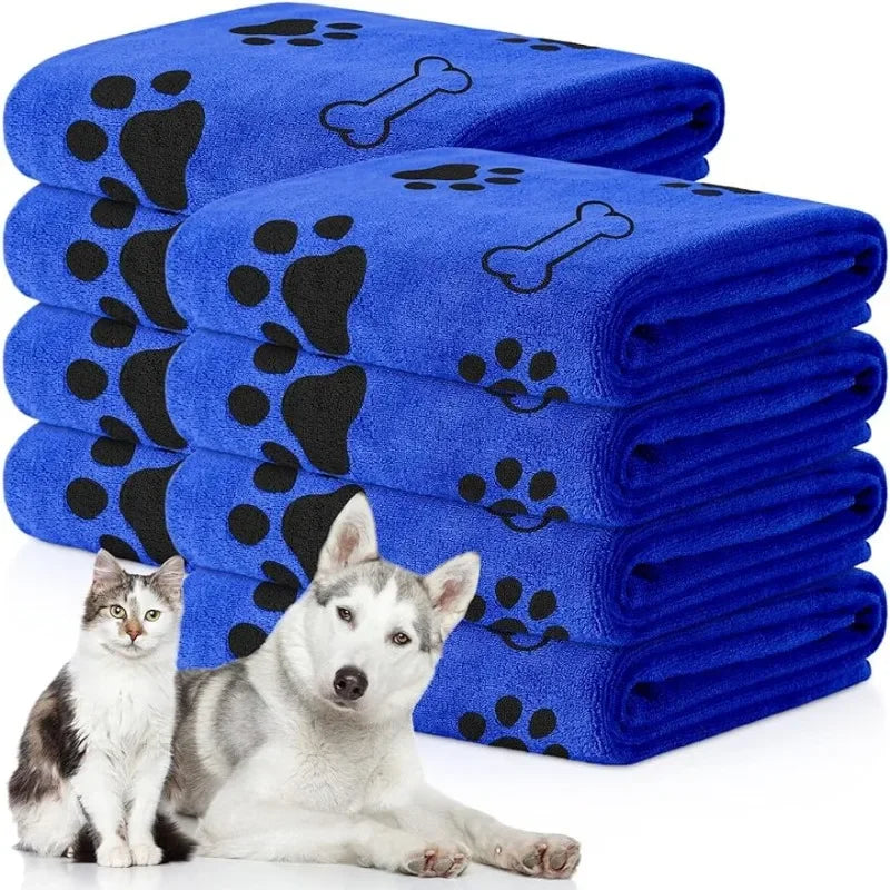 Quick-Drying Microfiber Dog Towel – Super-Absorbent Bath Towel (1, 2 or 4 Pack)