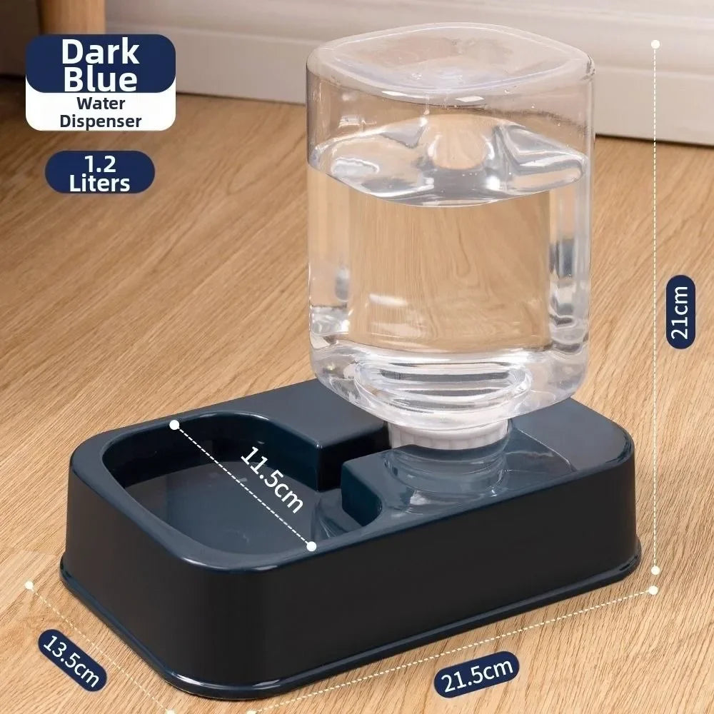 Automatic Gravity Dog Feeder or Water Dispenser – 1.2 L Water / 1.5 kg Food