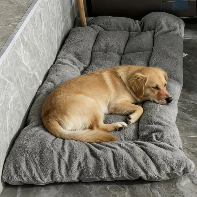 Extra-Large Plush Dog Bed Mat – Reversible, Ultra-Soft & Warm Crate Mat (120 x 60 cm)