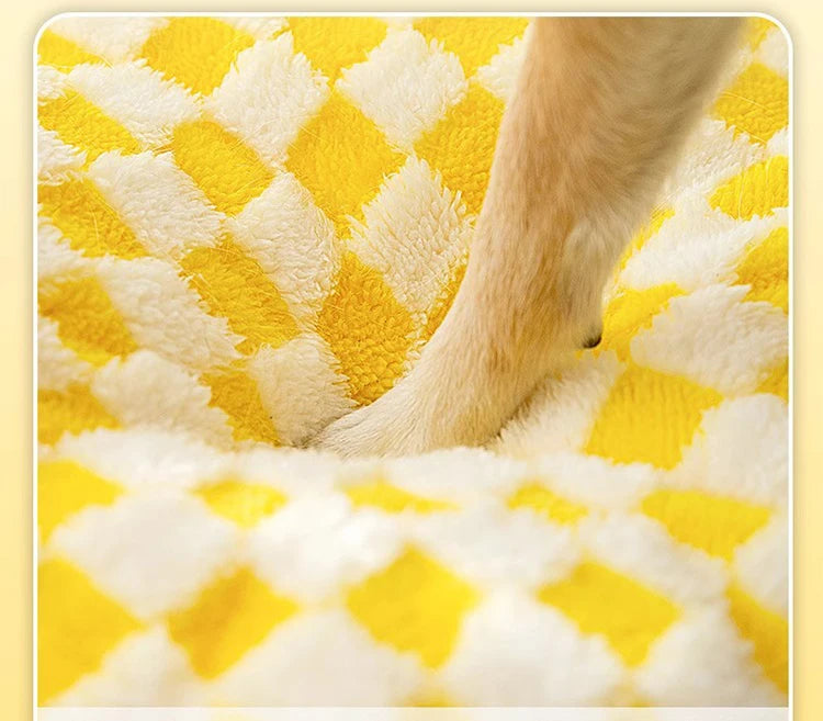 Warm Plush Dog Sofa Bed – Soft Winter Cushion for Small & Large Dogs