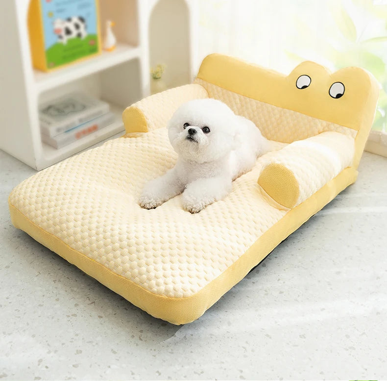 Warm Plush Dog Sofa Bed – Soft Winter Cushion for Small & Large Dogs