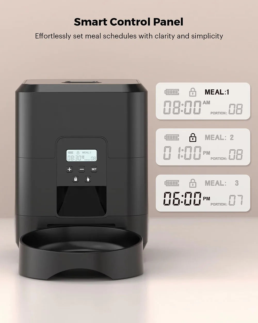 Smart Automatic Dog Feeder – Timed Portion Control, Wi-Fi or Button Model