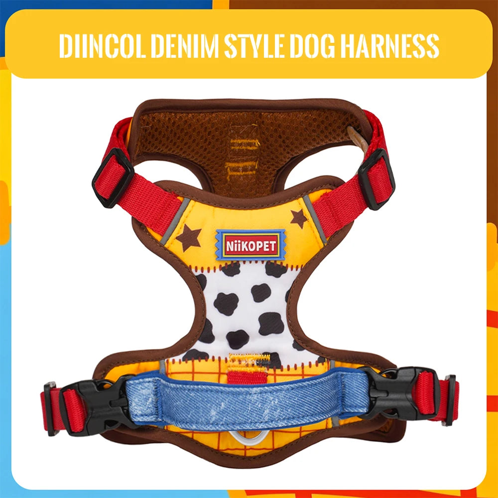 Padded Reflective Dog Harness – Breathable Mesh, Escape-Proof & Stylish