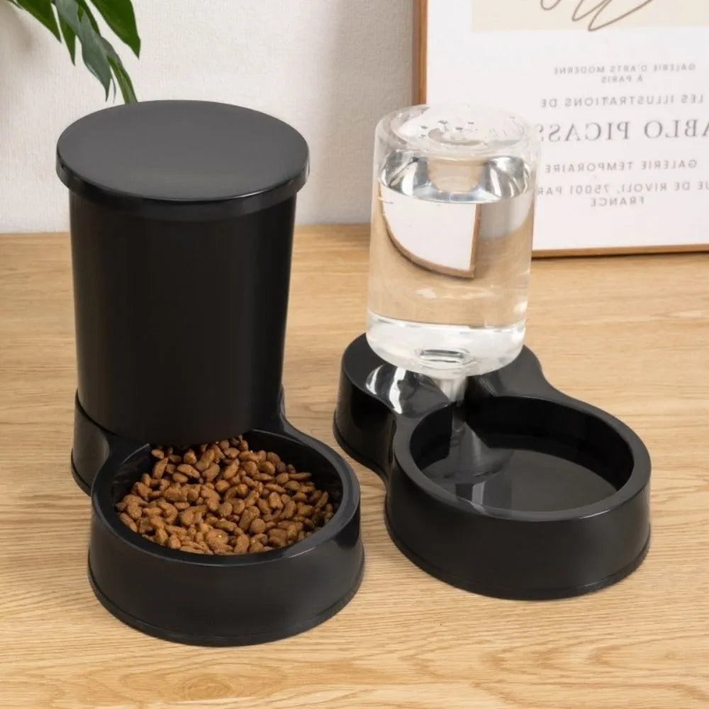 Automatic Gravity Dog Feeder or Water Dispenser – 1.2 L Water / 1.5 kg Food