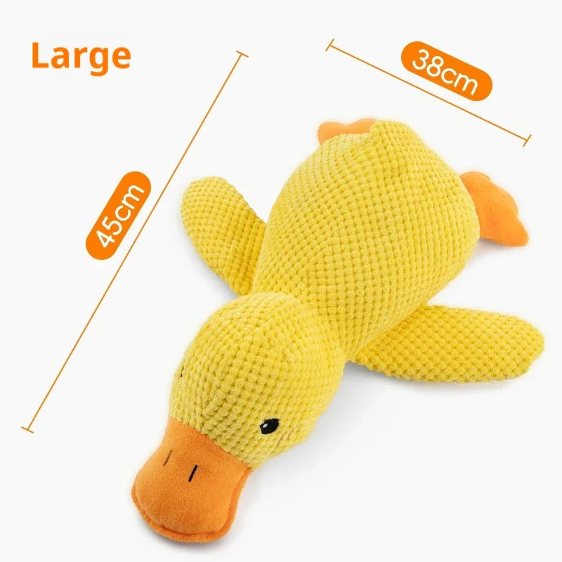 Plush Squeaky Duck Toy for Dogs – Soft Cuddle & Chew Companion (3 Sizes)