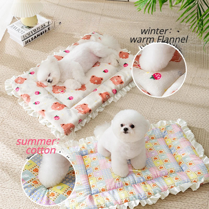 Reversible Dog Sleeping Mat – Thick, Washable Pet Blanket Pad