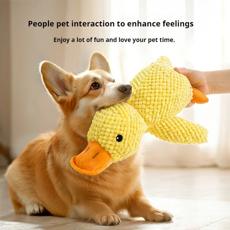 Plush Squeaky Duck Toy for Dogs – Soft Cuddle & Chew Companion (3 Sizes)