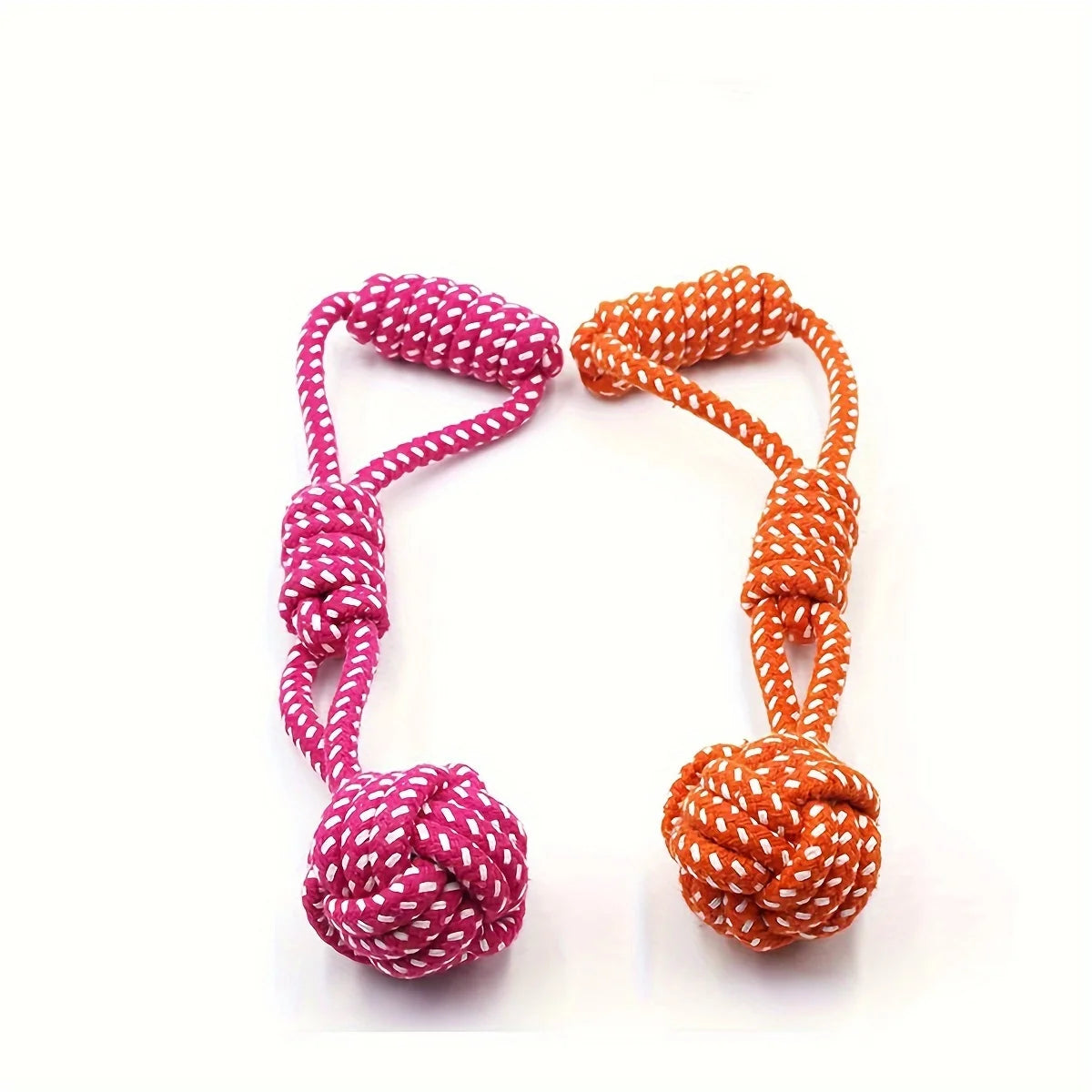 Durable Dog Rope Toy with Ball – Tug & Chew Toy for All Breeds