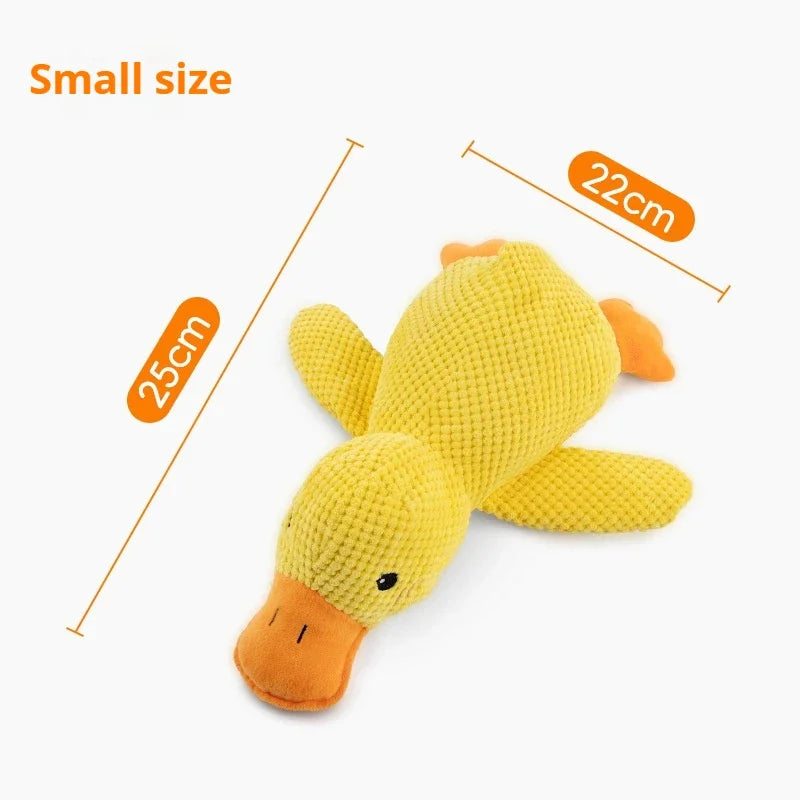 Plush Squeaky Duck Toy for Dogs – Soft Cuddle & Chew Companion (3 Sizes)