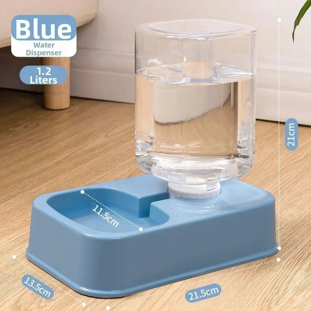 Automatic Gravity Dog Feeder or Water Dispenser – 1.2 L Water / 1.5 kg Food
