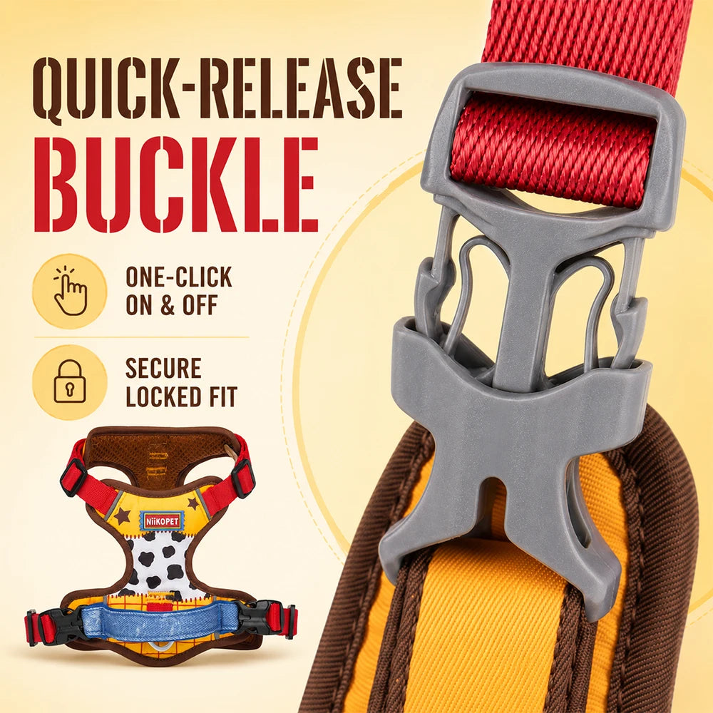 Padded Reflective Dog Harness – Breathable Mesh, Escape-Proof & Stylish