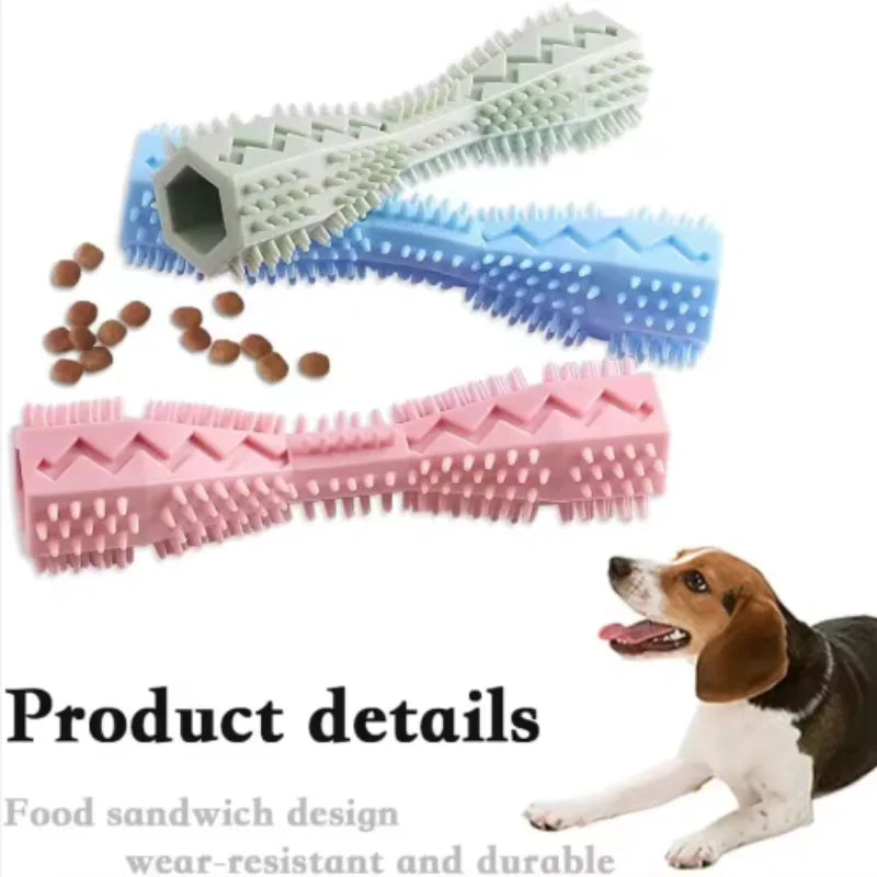 Bite-Resistant Dog Chew Stick – Teething Toy & Treat Holder for Puppies and Adults