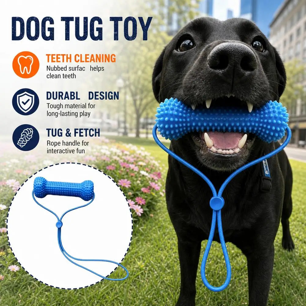 Dental Chew Toy for Dogs – Teeth Cleaning Mouth Prop, Quiet & Durable