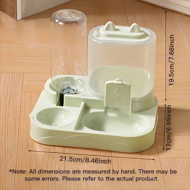 2-in-1 Gravity Pet Feeder & Water Dispenser – Large Capacity, No Batteries Needed