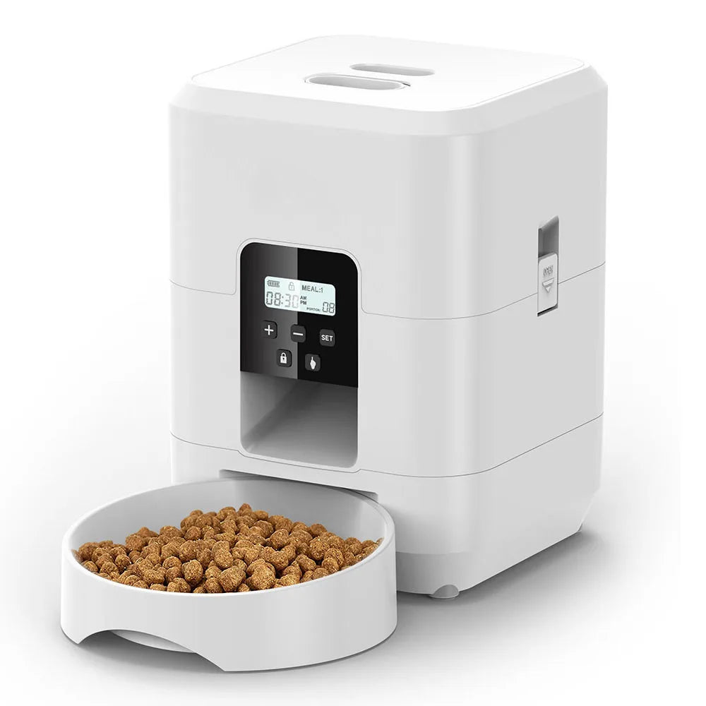 Smart Automatic Dog Feeder – Timed Portion Control, Wi-Fi or Button Model