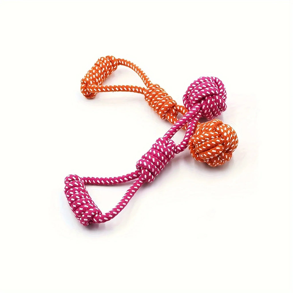 Durable Dog Rope Toy with Ball – Tug & Chew Toy for All Breeds