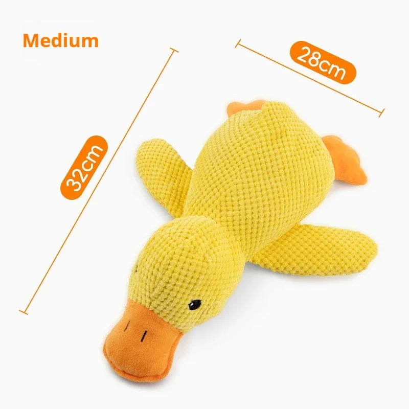 Plush Squeaky Duck Toy for Dogs – Soft Cuddle & Chew Companion (3 Sizes)