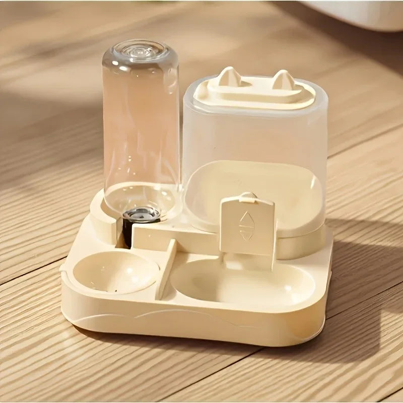 2-in-1 Gravity Pet Feeder & Water Dispenser – Large Capacity, No Batteries Needed