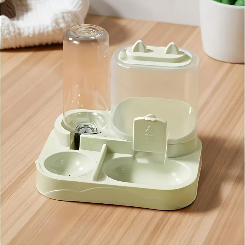 2-in-1 Gravity Pet Feeder & Water Dispenser – Large Capacity, No Batteries Needed