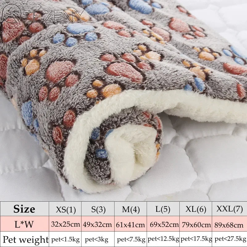 Soft Flannel Dog Blanket – Warm, Cosy Fleece Mat for Sofa, Bed & Crate