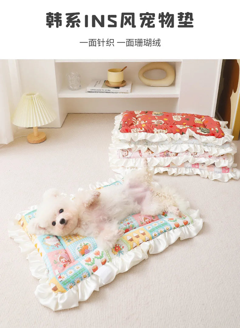 Reversible Dog Sleeping Mat – Thick, Washable Pet Blanket Pad