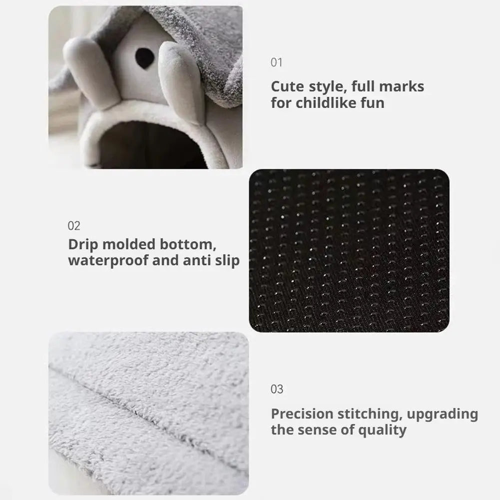 Foldable Warm Dog House – Cosy Enclosed Bed with Waterproof Base for Small Dogs & Cats