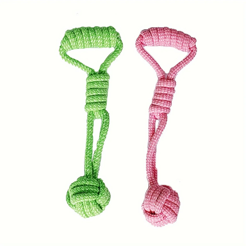 Durable Dog Rope Toy with Ball – Tug & Chew Toy for All Breeds