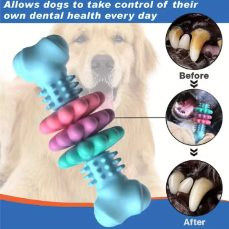 Bite-Resistant Dog Chew Stick – Teething Toy & Treat Holder for Puppies and Adults
