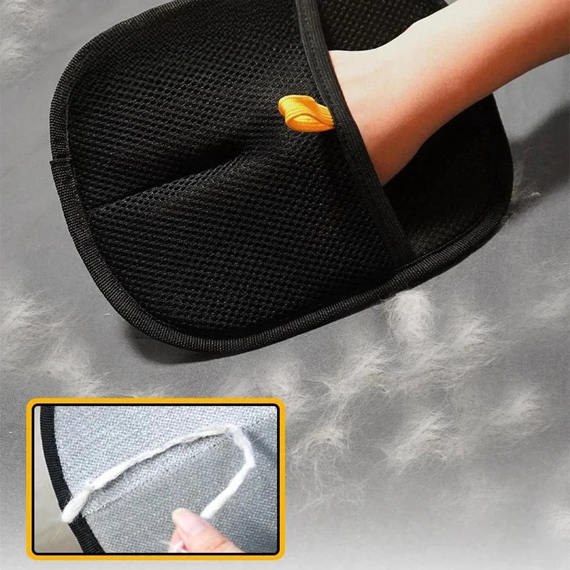 Double-Sided Pet Hair Remover Glove – Grooming Mitt & Fur Collector