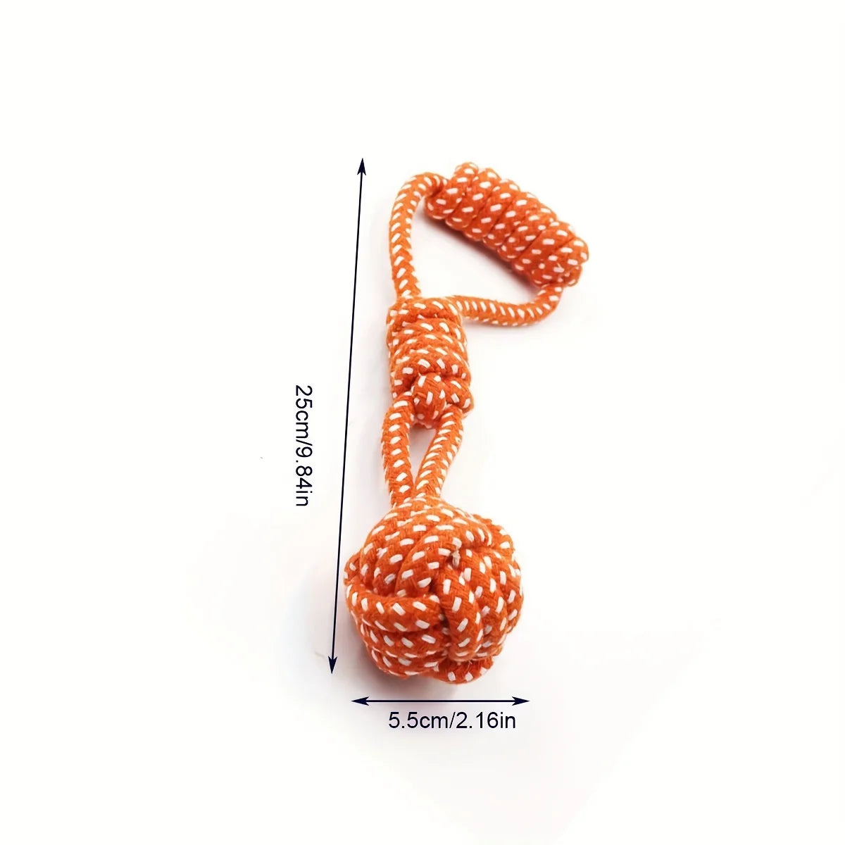 Durable Dog Rope Toy with Ball – Tug & Chew Toy for All Breeds