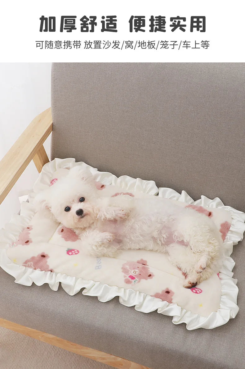 Reversible Dog Sleeping Mat – Thick, Washable Pet Blanket Pad