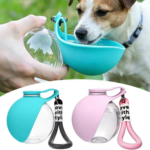 2-in-1 Portable Dog Water Bottle with Bowl – Leak-Proof, No-Spill for Walks & Hikes