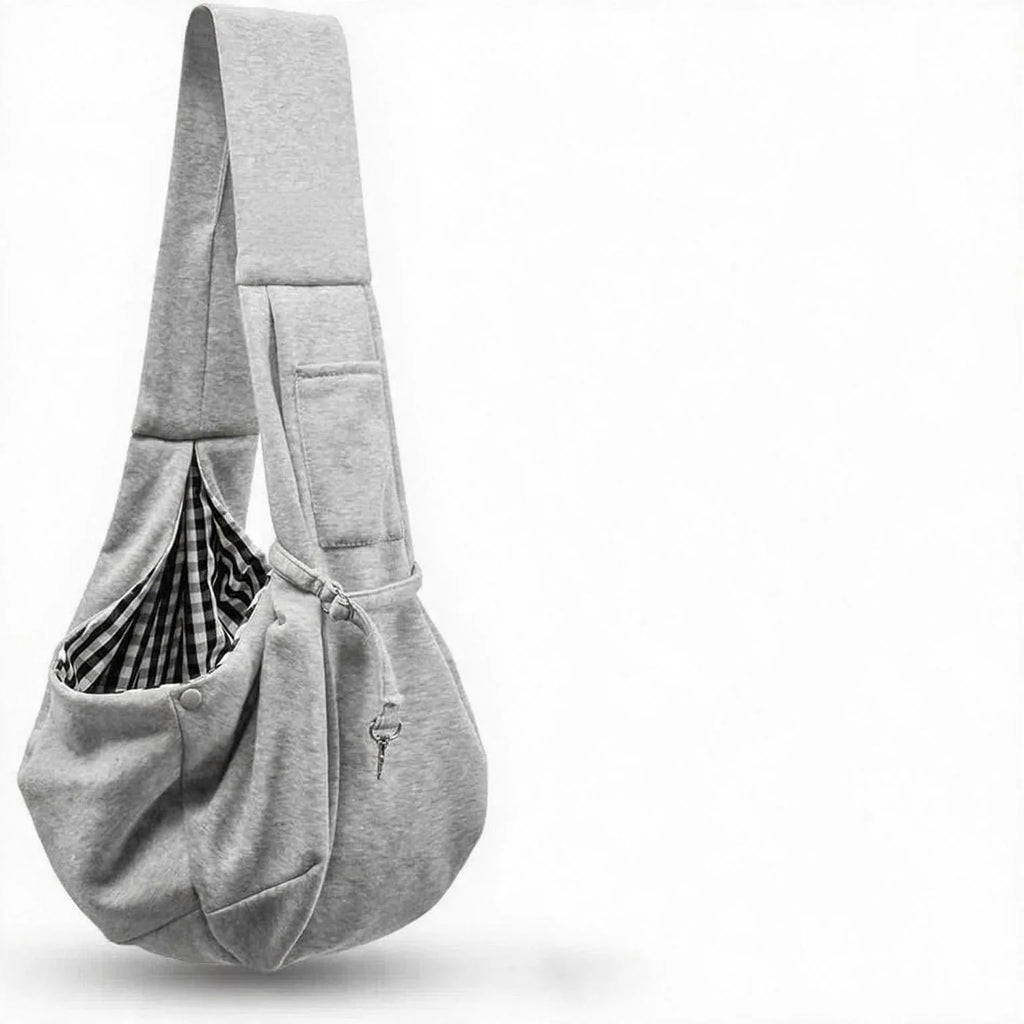 Cotton Dog Sling Bag – Comfortable Crossbody Carrier for Small Dogs (up to 7.5 kg)