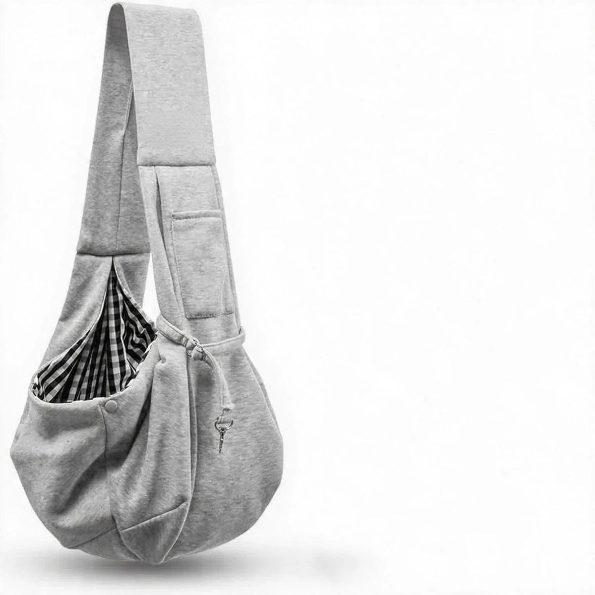 Cotton Dog Sling Bag – Comfortable Crossbody Carrier for Small Dogs (up to 7.5 kg)