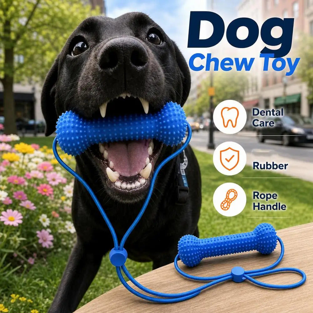 Dental Chew Toy for Dogs – Teeth Cleaning Mouth Prop, Quiet & Durable