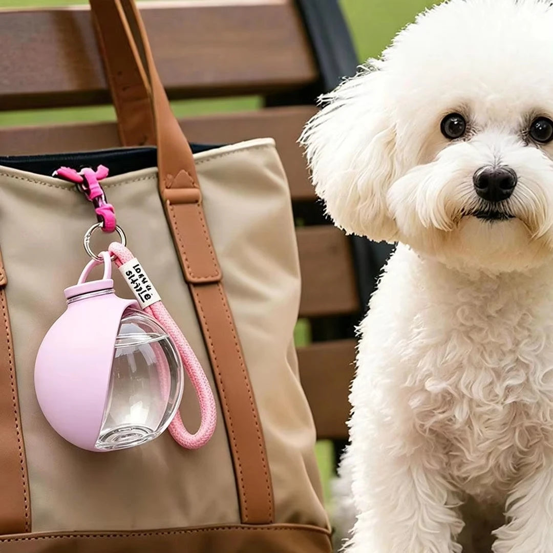 2-in-1 Portable Dog Water Bottle with Bowl – Leak-Proof, No-Spill for Walks & Hikes