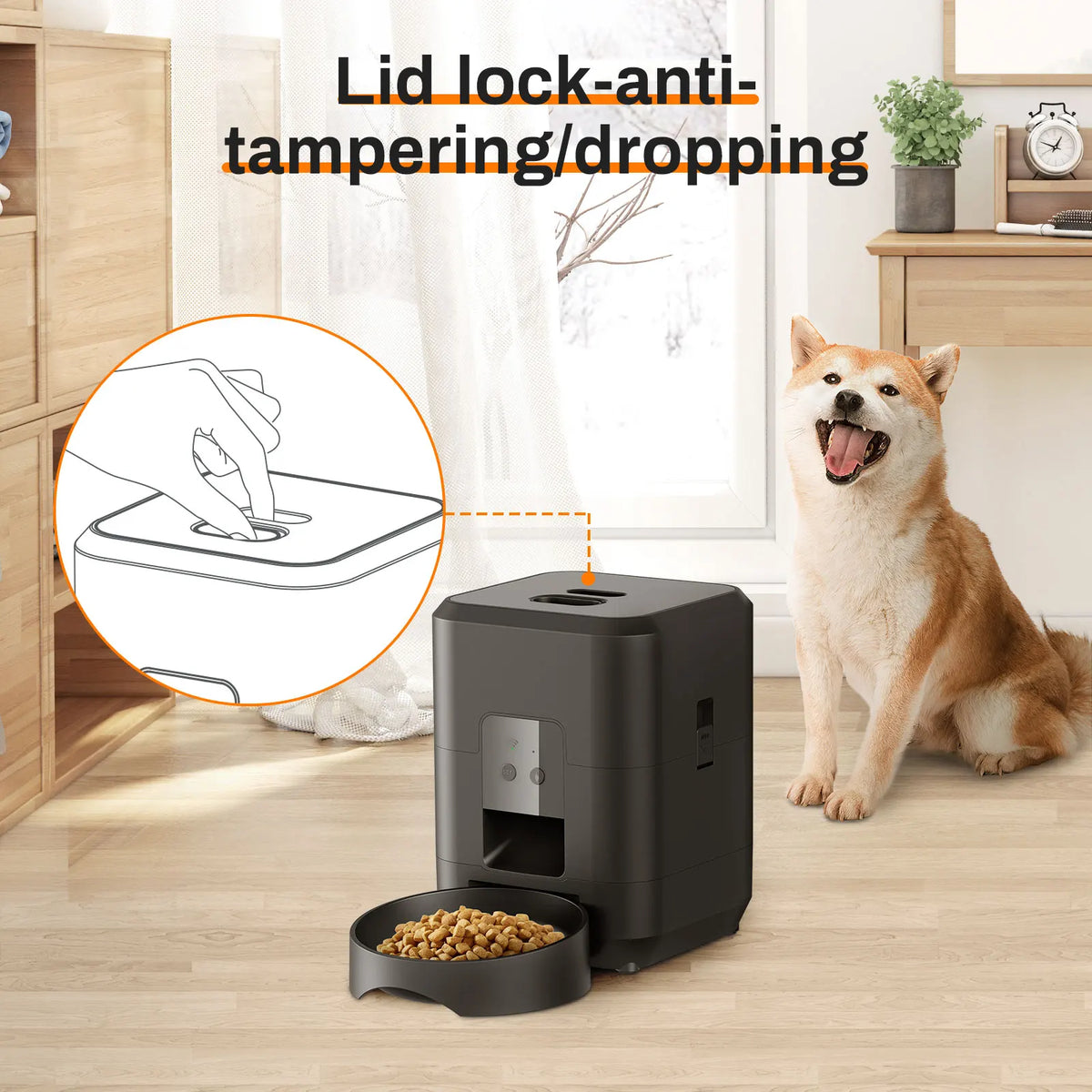 Smart Automatic Dog Feeder – Timed Portion Control, Wi-Fi or Button Model