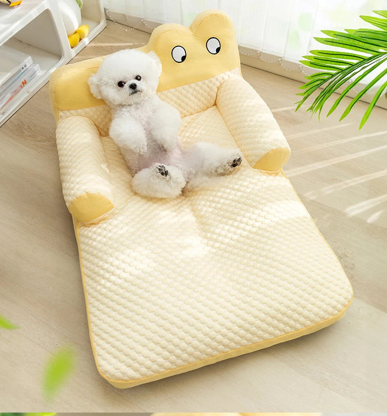 Warm Plush Dog Sofa Bed – Soft Winter Cushion for Small & Large Dogs